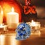 Blue Crystal Skull Decor - 1.2" Mini Resin Halloween Craft for Pumpkin Embe Carousel 1
