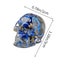 Blue Crystal Skull Decor - 1.2" Mini Resin Halloween Craft for Pumpkin Embe Carousel 3