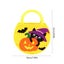 Halloween Tote Bags Non-Woven - 7x9in Reusable Candy Bags for Kids (Pumpkin Carousel 3