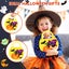 Halloween Tote Bags Non-Woven - 7x9in Reusable Candy Bags for Kids (Pumpkin Carousel 6