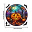 Colorful Halloween Window Stickers - Jumbo 24x24cm PVC Decals (Eco-Friendly Carousel 2
