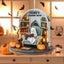 Friendly Ghost Halloween Decor - Hanging Pendant for Front Door, Boo Basket Carousel 3