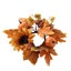 Pumpkin Sunflower Candle Wreath - 9.84" Multicolor Halloween & Thanksgiving Carousel 2