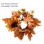 Pumpkin Sunflower Candle Wreath - 9.84" Multicolor Halloween & Thanksgiving Carousel 3