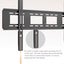 Heavy Duty straight tv wall bracket 50-100 inches Carousel 4