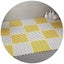White And Yellow Diy Interlocking Non-Slip Floor Tiles 12-Pack Pvc Drainage Mat Carousel 1