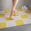 White And Yellow Diy Interlocking Non-Slip Floor Tiles 12-Pack Pvc Drainage Mat Carousel 2