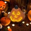 Halloween Pumpkin Lantern LED Pumpkin Lantern Indoor and Outdoor Decoration Carousel 4
