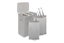 Ovela 120L Laundry Separation Basket with Lid - 3 Sections (Light Grey) Carousel 12