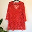 Heine Size 44 Red Lace Shift Dress Carousel 6