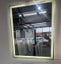 led Mirror 750 x 600 Brushed Gun Metal or Gold Frame Carousel 4