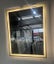 led Mirror 750 x 600 Brushed Gun Metal or Gold Frame Carousel 3