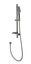 Brushed Gun Metal Shower Slide Wall Mounted Square with Elbow Carousel 1