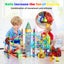 Kids 185Pcs Magnetic Tiles Blocks Dinosaur STEM Building Toy Children Gift Play Carousel 4