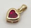 9CT YG RUBY HEART PENDANT #B21125633-13 Carousel 1