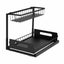 Pull Out Cabinet Rack Under Sink Storage Slide Out Shelving Organiser Carousel 9
