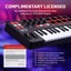 USB MIDI Keyboard Controller OLED 25 Semi Weighted Keys 8 Drum Pads Carousel 5