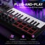 USB MIDI Keyboard Controller OLED 25 Semi Weighted Keys 8 Drum Pads Carousel 6