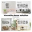 Yezi Wall Art 4 Pcs Black Metal Floral Minimalist Line Art Modern Sculpture Carousel 5
