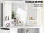 Corner Dressing Table with Mirror and Stool White Carousel 7
