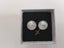 Pair of earrings, white, shiny and luminous. Brand new. Carousel 3
