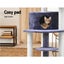 I.Pet Cat Tree 126Cm Tower Scratching Post Scratcher Condo Trees House Grey Carousel 6