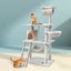 I.Pet Cat Tree 141Cm Tower Scratching Post Scratcher Condo Wood House Bed Carousel 7