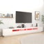 Vidaxl Tv Cabinet With Led Lights White 300X35x40 Cm Carousel 3