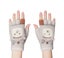 EVERAU(R) Fingerless Ultra Plush Knit Ewe Gloves Carousel 7