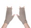 EVERAU(R) Fingerless Ultra Plush Knit Ewe Gloves Carousel 17