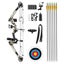 Compound Bow Arrow Archery Hunting Set 20-55lbs Camo Shooting Target Carousel 14
