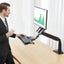 Ergonomic 19 27 Inch Monitor Holder With Foldable Keyboard Tray Full Motion Sit Carousel 5