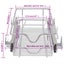 Vidaxl Pull Out Wire Baskets 2 Pcs Silver 300 Mm Carousel 2