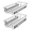 Vidaxl Pull Out Wire Baskets 2 Pcs Silver 300 Mm Carousel 3