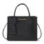 Elosung Elegant Crocodile Embossed Faux Leather Handbag Black Tote With Dual Han Carousel 1