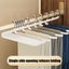 Stainless Steel Z-Shaped Trouser Hangers - 10-Pack Non-Slip Closet Organize Carousel 5