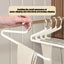 Stainless Steel Z-Shaped Trouser Hangers - 10-Pack Non-Slip Closet Organize Carousel 6