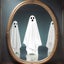 Scary Ghost Decals - Realistic Vinyl Stickers for Mirrors & Windows (Hallow Carousel 4