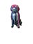 Dog Statue - Fibre Cement - Paint Splash Finish Carousel 3