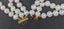 8.5-10mm White Cultured Pearl 53cms Triple Strand Necklace Carousel 7