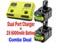Battery Charger & Battery for RYOBI 18V battery Carousel 1