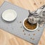 18.5 x 11.8'' Pet Food Mat, Waterproof Dog Bowl Mat to Prevent Food and Wat Carousel 5