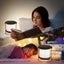 Foldable Table Lamp, Portable Folding Telescopic Night Light, Wooden Handle Carousel 7