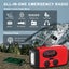 Emergency Radio, Solar Hand Crank Self-Powered Weather Radio with 2000mAh R Carousel 5