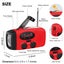 Emergency Radio, Solar Hand Crank Self-Powered Weather Radio with 2000mAh R Carousel 6