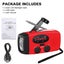 Emergency Radio, Solar Hand Crank Self-Powered Weather Radio with 2000mAh R Carousel 7