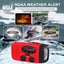 Emergency Radio, Solar Hand Crank Self-Powered Weather Radio with 2000mAh R Carousel 2