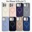 For iPhone 12 Pro (6.1") Magsafe Liquid Silicone Case with Stand Carousel 1