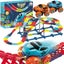 Smartoon Kids Race Track Set, Anti-Gravity Flexible Track with LED Light-Up Carousel 1