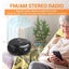 Portable CD Player Boombox with AM/FM Stereo Radio,Bluetooth Speaker Player Carousel 3
